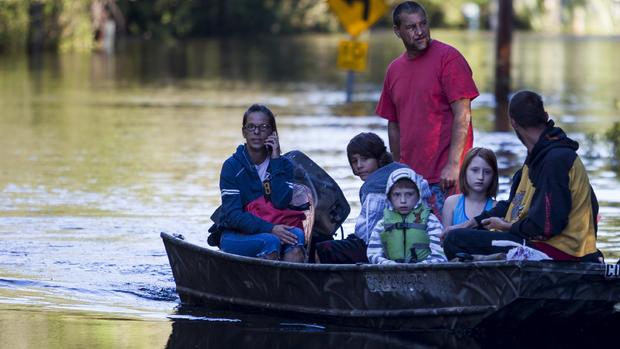 "Thousand year" flooding in South Carolina 