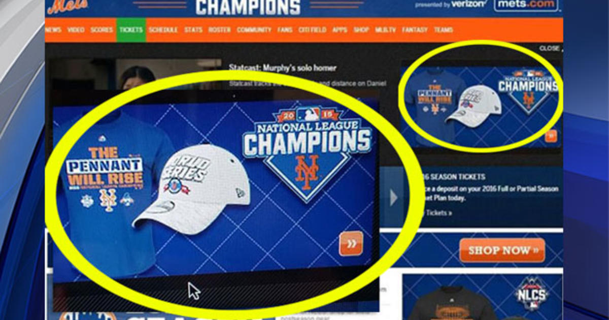 Glitch Leads To Display Of World Series Gear On Mets Website - CBS
