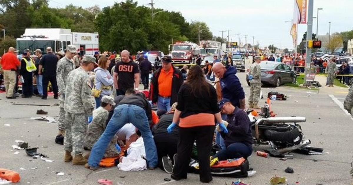 Two Year Old Among Dead In Oklahoma State University Homecoming Parade Tragedy Cbs News