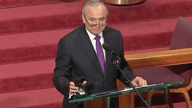 Bratton at Holder funeral 
