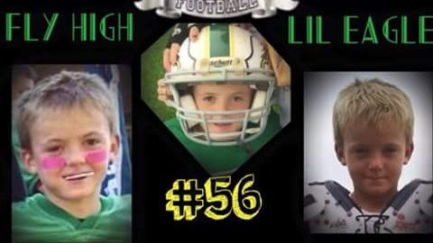 ​Wyatt Barber is seen in a photo illustration on a GoFundMe page set up for his family. 