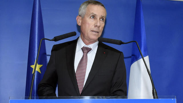 Paris chief prosecutor Francois Molins delivers a speech Aug. 25, 2015, in Paris during a press conference. 