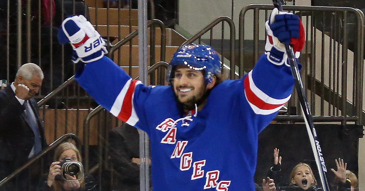 New York Rangers' Mats Zuccarello helps a fan get a date to prom
