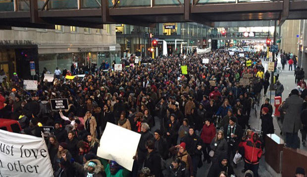 Black Lives Matter Marches To City Hall - Nov. 24, 2015 