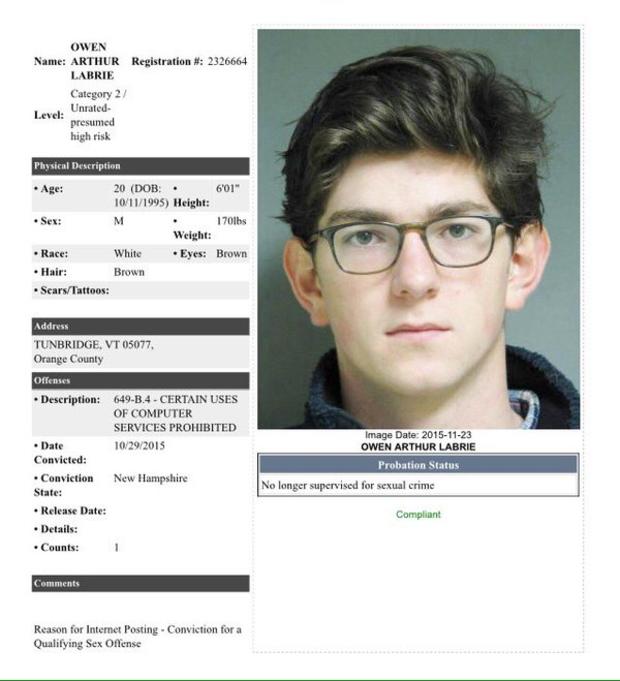 labrie sex offender 