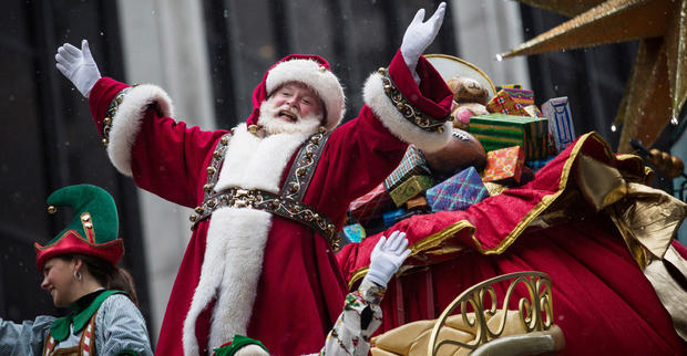 Santa Annual Macy's Thanksgiving Day Parade Delights Spectators In NYC 