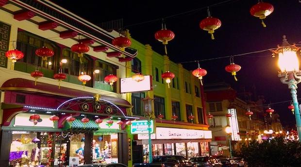 Chinatown after dark, San Francisco 
