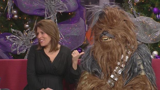Chewie Visits WCCO 
