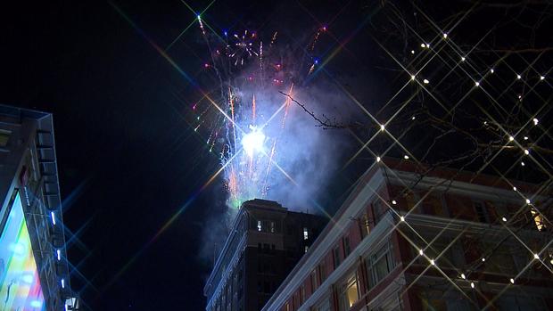 New Year's Fireworks In Denver 