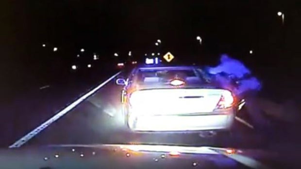 ​New Jersey state troopers help deliver a baby on the Garden State Parkway in Hillside, New Jersey, Jan. 4, 2016. 