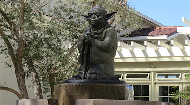 Yoda Fountain at Lucasfilm 