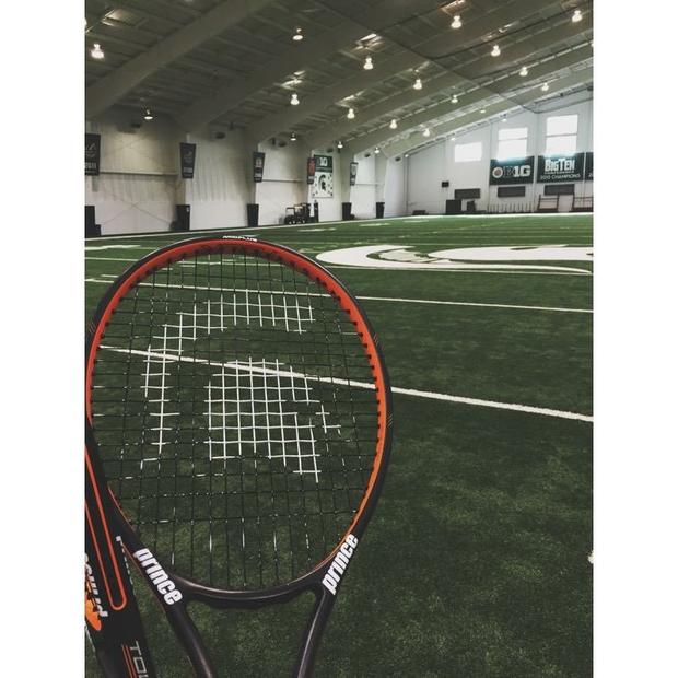 Michigan State Tennis Racket 