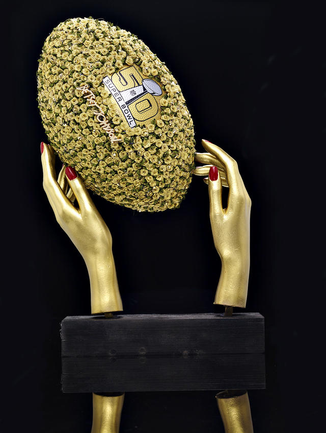 50 glam designer footballs for Super Bowl 50