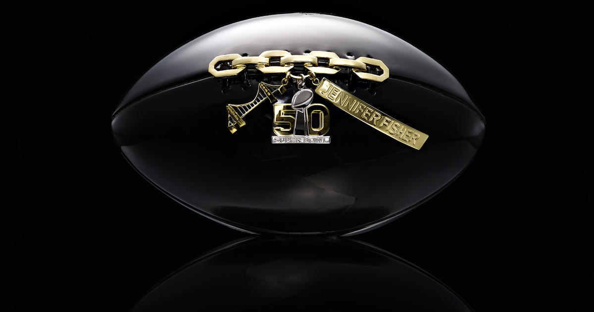 50 glam designer footballs for Super Bowl 50