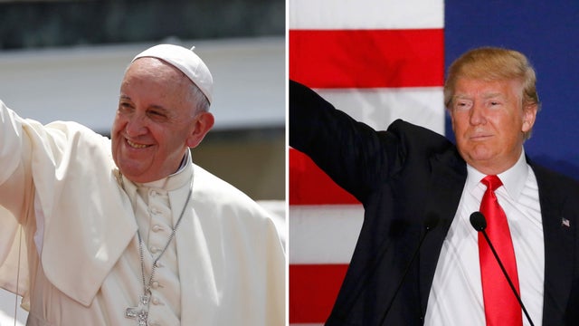Pope Francis: Donald Trump "is not Christian" - CBS News
