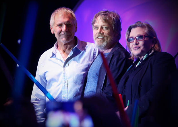 Harrison Ford, Mark Hamill, Carrie Fisher 