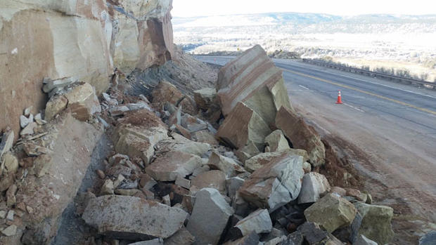 CDOT Hwy 550 s. of Durango rockslide2 
