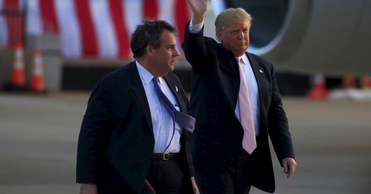 Donald Trump Jabs At Chris Christie At Campaign Stop - CBS News