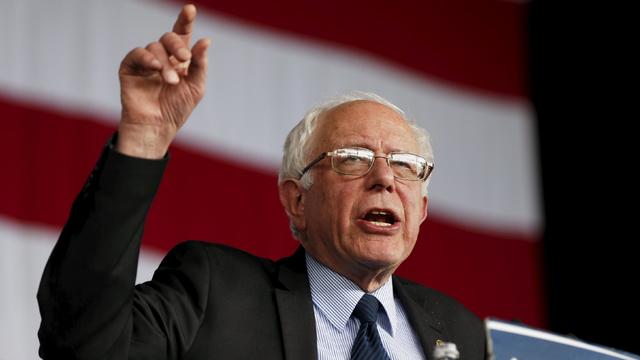 Democratic presidential candidate Bernie Sanders speaks during a rally in Charlotte, North Carolina, March 14, 2016. 