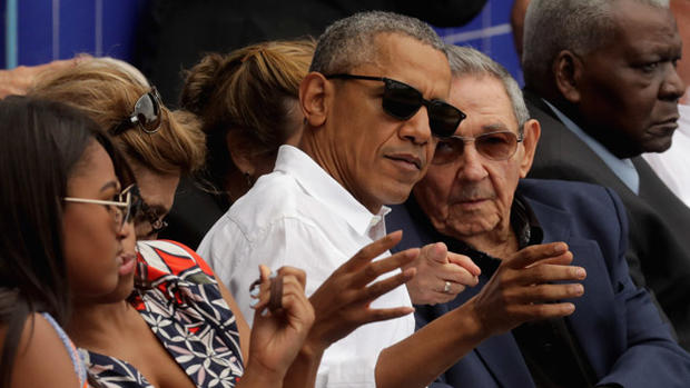 President Obama Attends Tampa Bay Devil Rays v Cuban National Team Baseball Game In Havana 