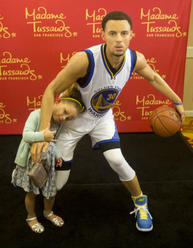 Stephen Curry wax figure unveiling 