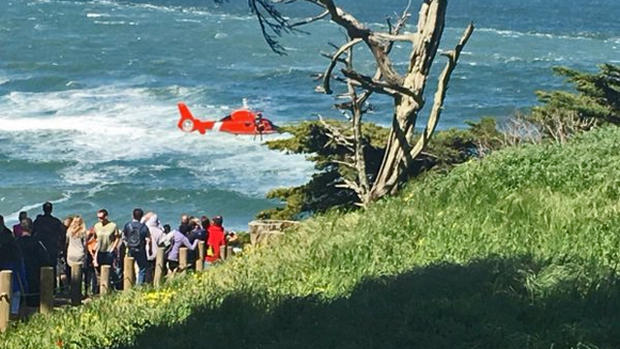 SFFD Ocean Rescue Of Overturned Fireboat at Lands End 