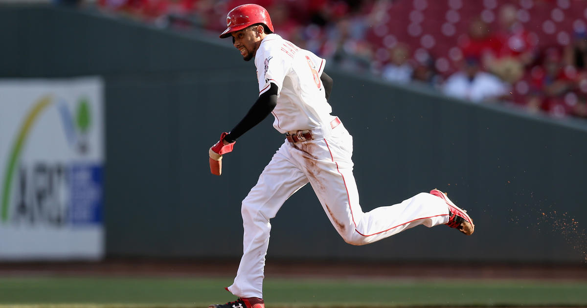How fast is Billy Hamilton? To put it bluntly. Fast. #GoReds