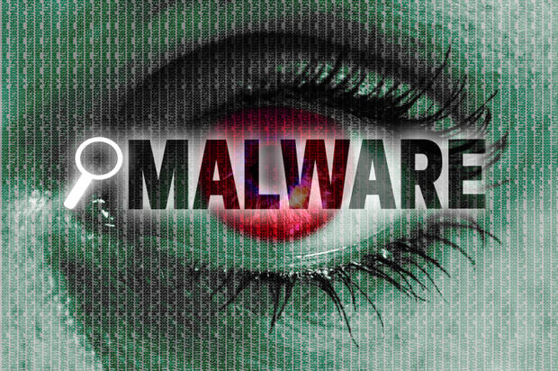 malware eye looks at viewer 