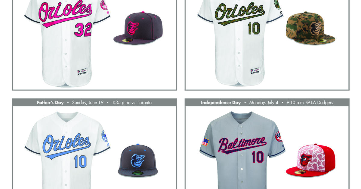 Baltimore Orioles Uniform Lineup