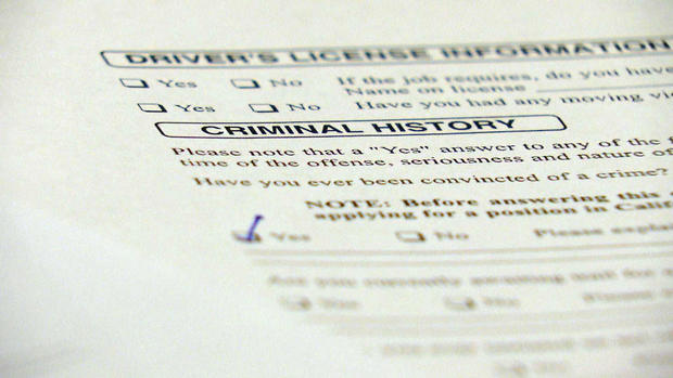 EMPLOYEE CRIMINAL RECORD job application 