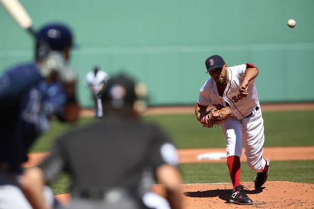 David Price pitches - Tampa Bay Rays v Boston Red Sox 