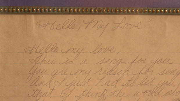 Prince's Handwritten Lyrics For 'Hello My Love' 