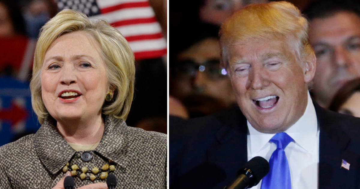 Donald Trump Hillary Clinton emerge from Northeast primaries as