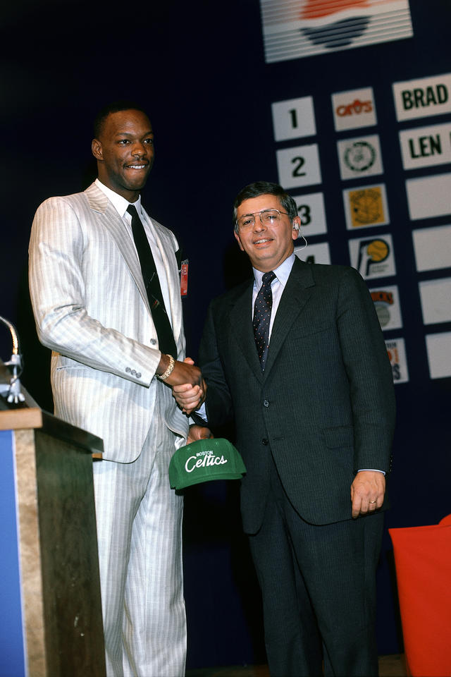 1986 Len Bias Draft Day Worn Suit Celtics Jersey 1986 Len Bias