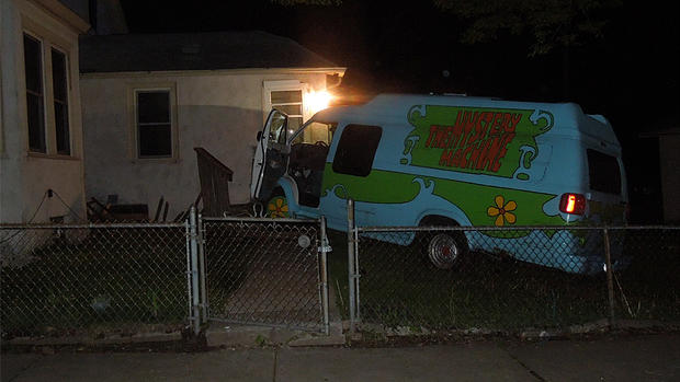 Mystery Machine Crashes Into St. Paul Home 