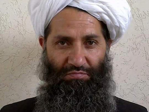 An image released by the Afghan Taliban purportedly shows Haibatullah Akhundzada, who was named the group's new leader on May 25, 2016. The photo is believed to date from approximately 2006