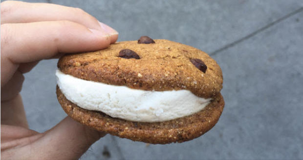 Gelato Cookie Sandwich - Beaming Superfoods Cafe 