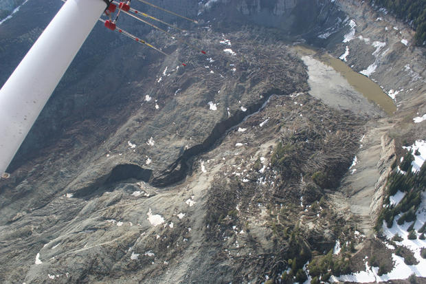 MesaCo mudslide aerial Frisday 