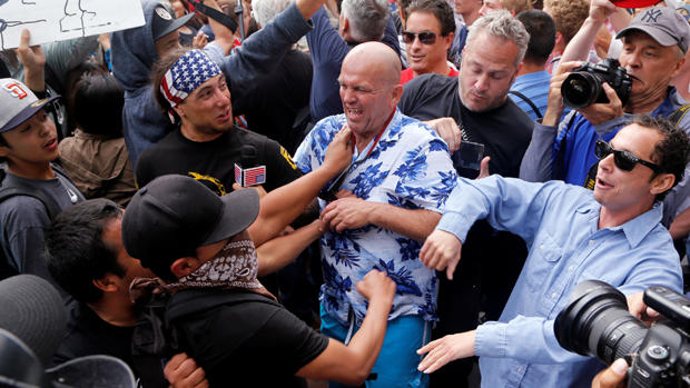 Unrest at Trump rallies (GRAPHIC IMAGES) 
