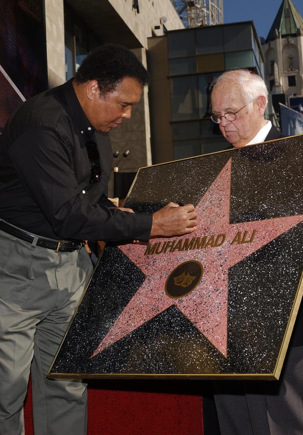 Muhammad Ali Gets A Star on the Walk of Fame. 