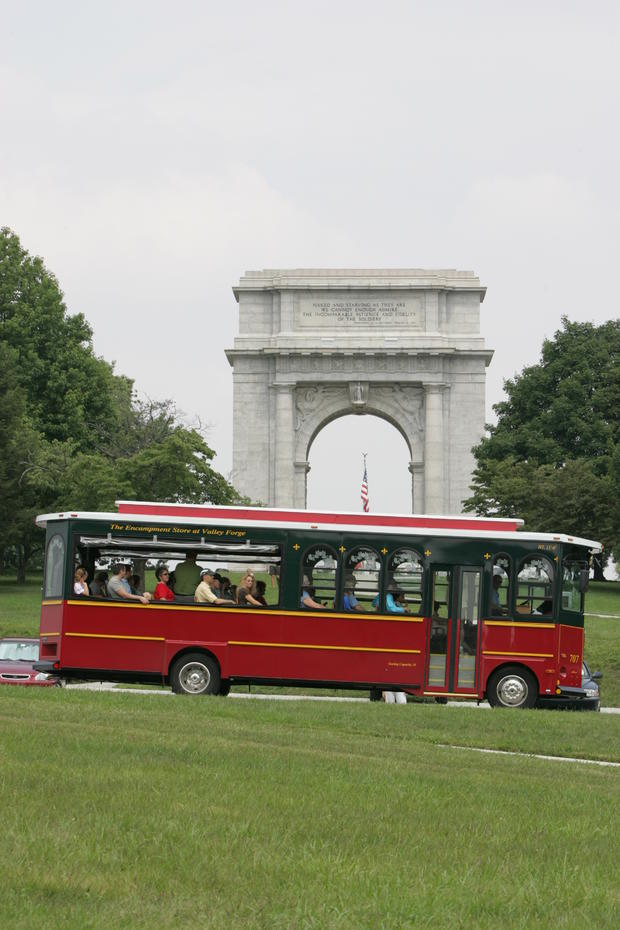 trolley at Valley Forge National Park 
