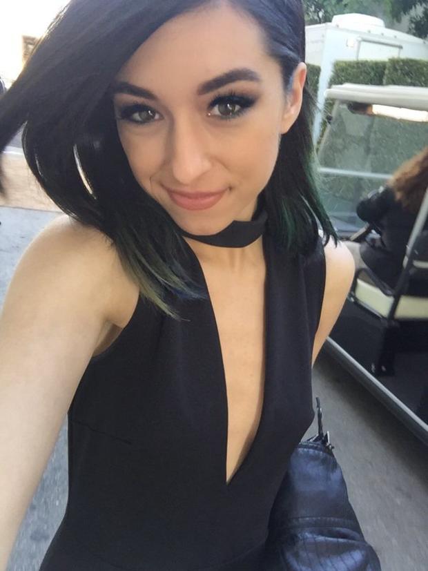 ​Christina Grimmie is seen in a photo posted to her Twitter account. 