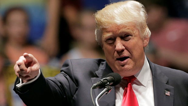Presumptive ​Republican presidential nominee Donald Trump arrives at a campaign rally at Richmond Coliseum in Richmond, Virginia, June 10, 2016. 