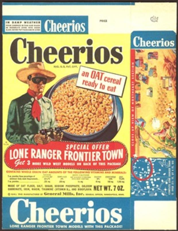 Lone Ranger Cheerios Box 