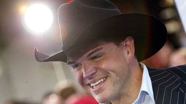 Musician Ron Lester attends the world premiere of "I, Robot" at the Mann Village Theatre July 7, 2004, in Los Angeles, California. 