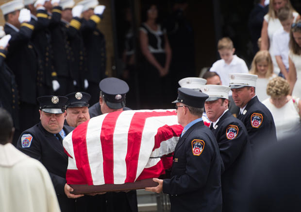 Funeral Held For Fire Chief That Died On 9/11 