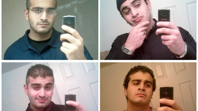 ​A combination of undated photos from his social media account show Omar Mateen, who Orlando Police have identified as the suspect in the mass shooting at the Pulse nightclub in Orlando, Florida. 