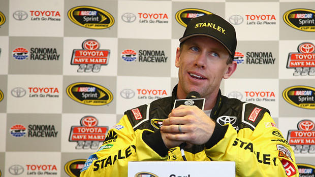 Carl Edwards at NASCAR Sprint Cup Series Toyota/Save Mart 350 - Qualifying 