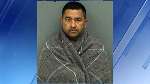 ​Salomon Diaz is seen in this undated booking photo the Navajo County Sheriff's Office provided to CBS Phoenix affiliate KPHO-TV after a shooting outside a courthouse in Holbrook, Arizona, on June 28, 2016. 