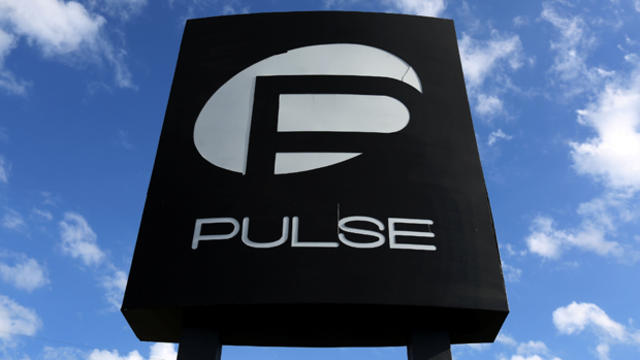 ​The Pulse nightclub sign is pictured following the mass shooting in Orlando, Florida, on June 21, 2016. 